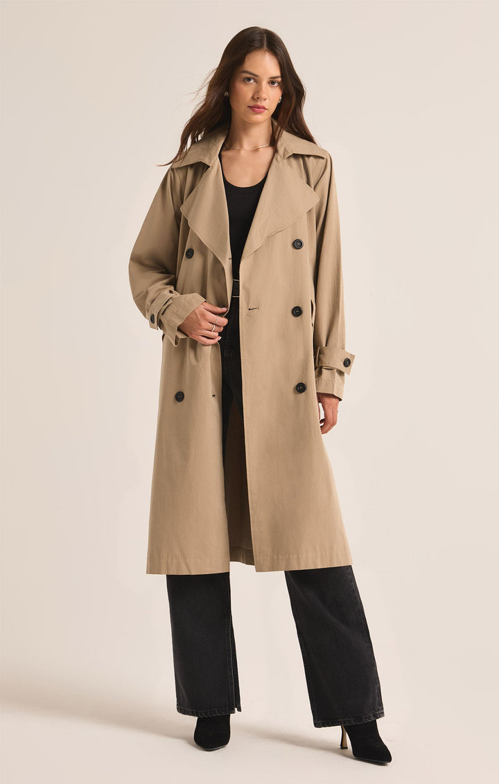 Monica | Long Sleeve Trench Coat