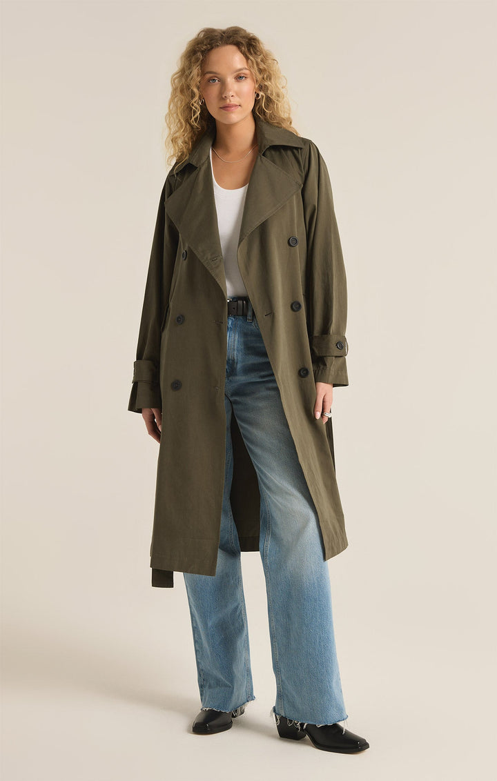 Monica | Long Sleeve Trench Coat